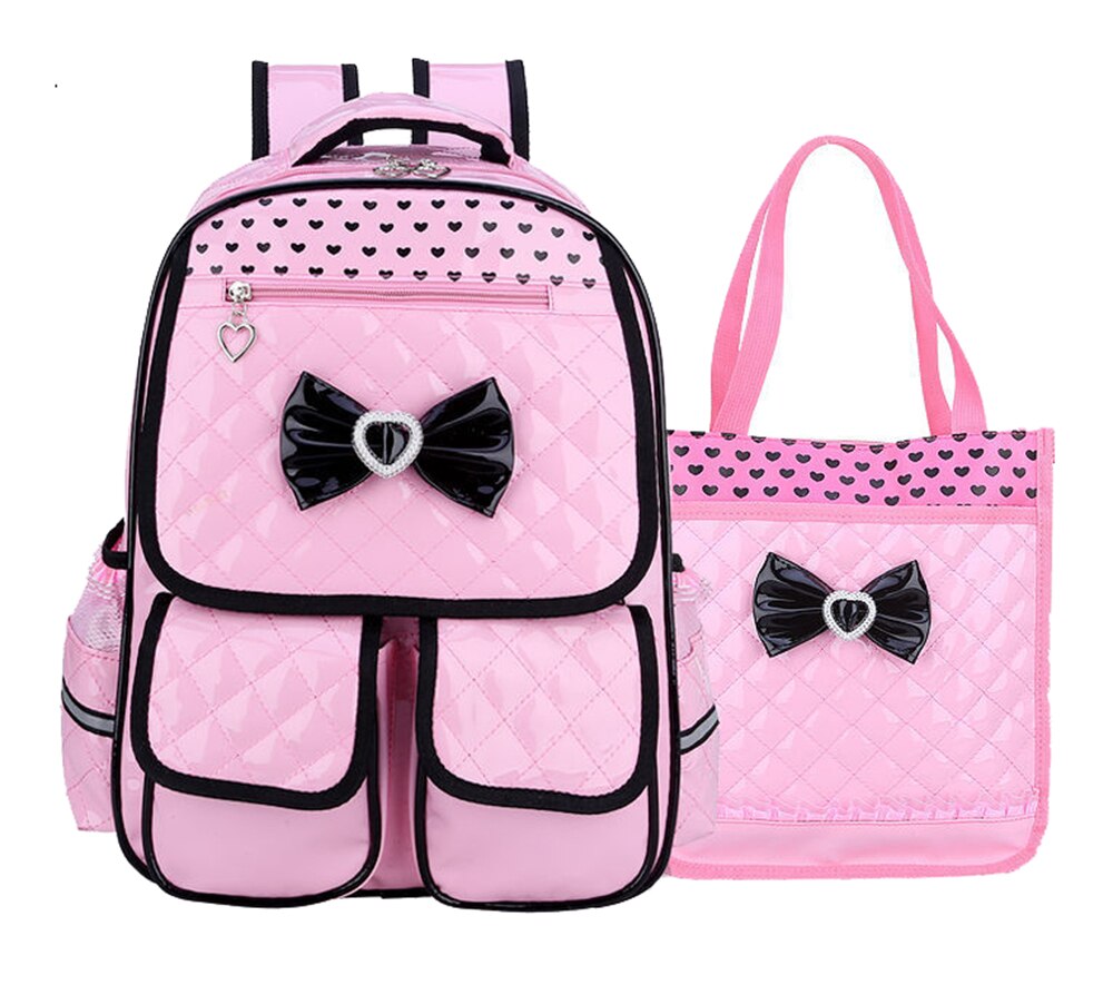2 stuks/sets schooltassen voor kinderen, rugzakken voor meisjes, waterdichte pu-rugzakken, schooltassen voor kinderen, prinsessenrugzakken, mochila infantil