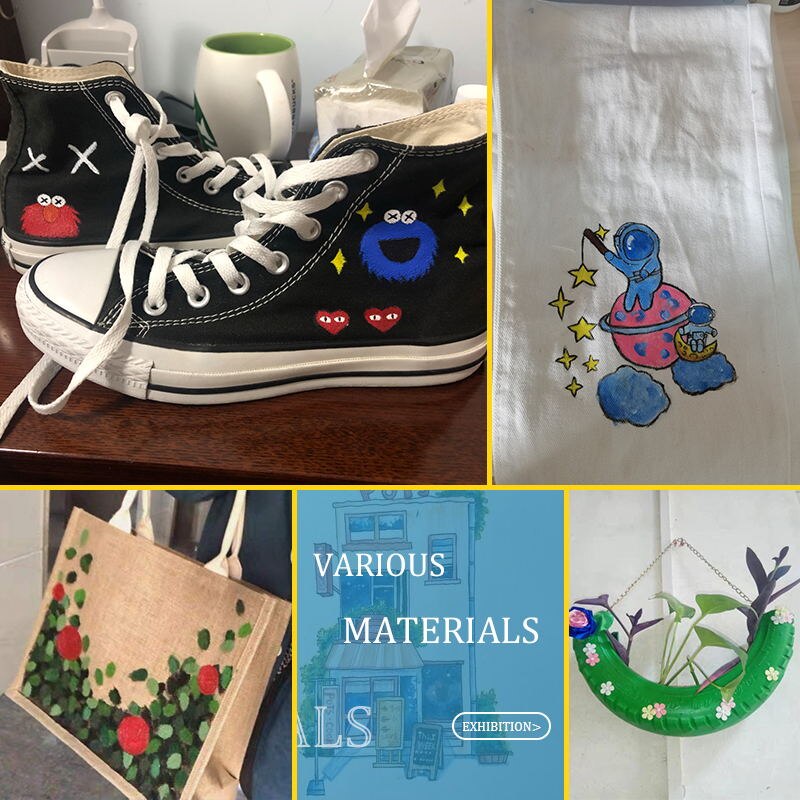 Acrylic Paint Set 12/18/24 Colors 12ml Tubes Drawing Painting Pigment Used in Arts and Crafts