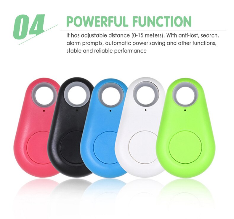 1 pièces Mini Anti Alarme Perdue Portefeuille KeyFinder Étiquette Intelligente Bluetooth Traceur GPS Localisateur Porte-clés Pour Animaux De Compagnie Chien Enfant ITag Tracker Clé Finder