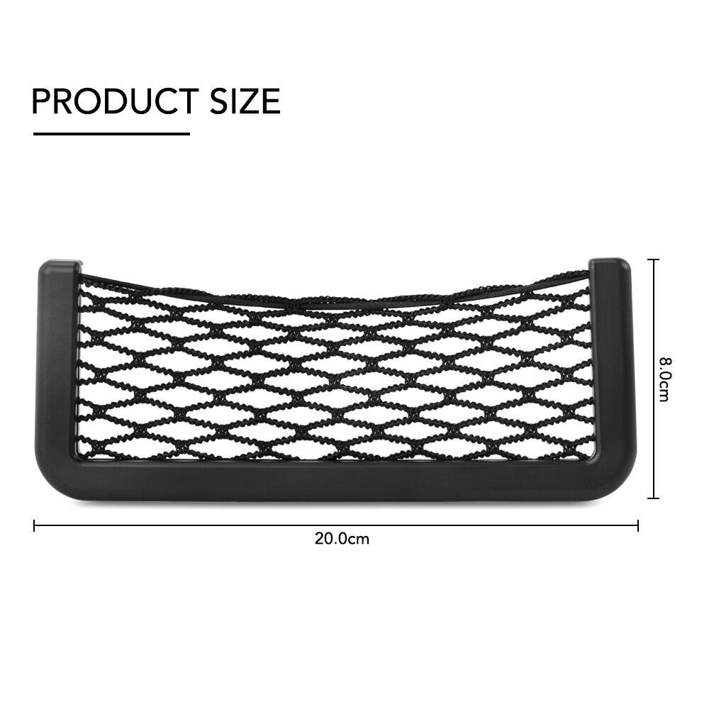 Red de almacenamiento de asiento del maletero para coche, bolsa de bolsillo para DACIA SANDERO STEPWAY Dokker Logan Duster Lodgy: E type 20x8CM