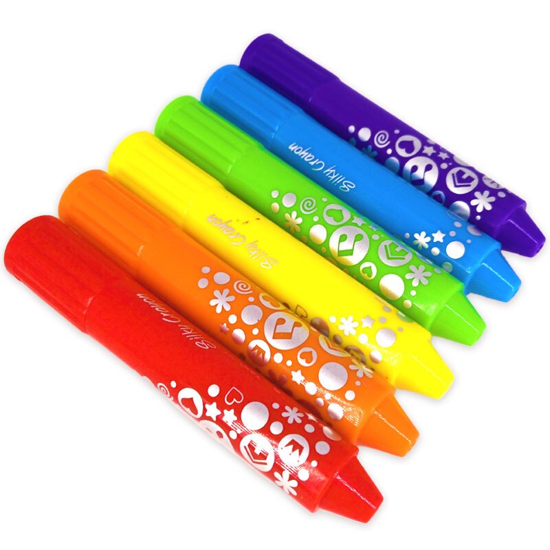 Washable Magic Marker Pen Oil Painting Stick Rotating Crayon Water-soluble Kindergarten Graphic Art Material