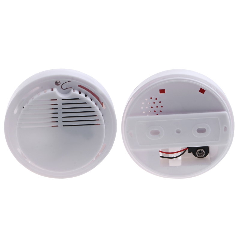 Smoke Detector Smoke Alarm with Photoelectric Sensor &amp; 9V Battery Operated Fire Safety Kitchen Home Hotel Mall