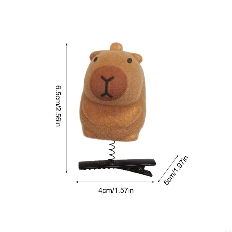 62KE Plush Hairpins Fashionable Animal Hair Clip Hair Accessories for Girls