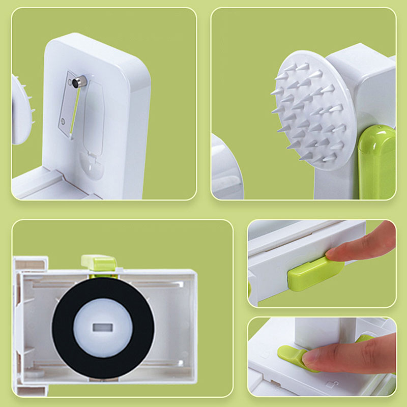 5-Klingen-Gemüse-Spiralschneider, Zucchini-Nudelmaschine, bester Gemüse-Spiralschneider, lockiges Frittieren, Zerkleinerer, Nudel-Spaghetti-Maker