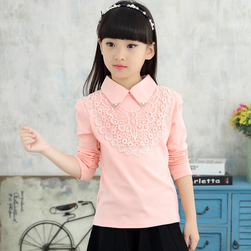 Long Sleeve Blouse and School Sundress for Girls Kids