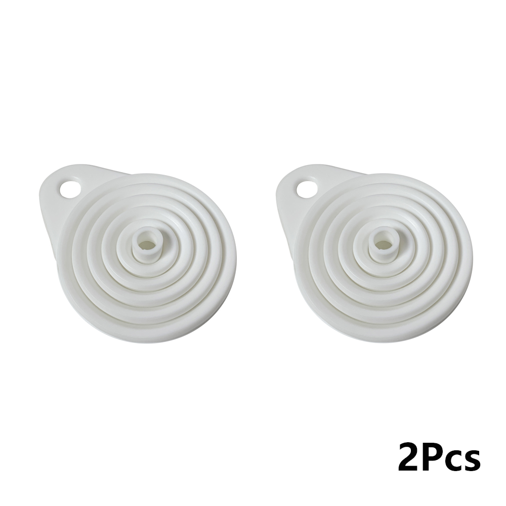 2Pcs Foldable Car Engine Funnel Silicone Liquid Funnel Washer Engine Oil Petrol Change Tools for Motorcycle Car Acesssories: GRAY