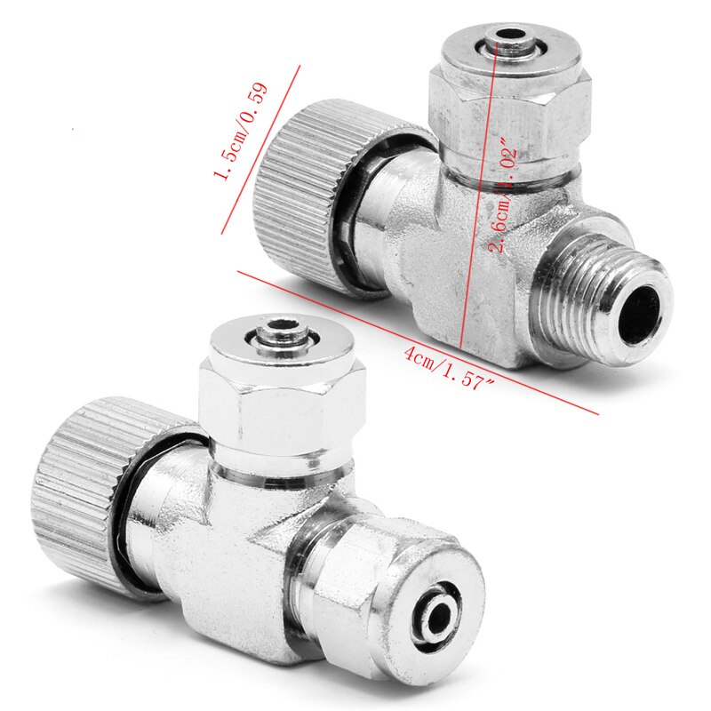 Aquarium  co2 bellenteller dubbele kop klepregelaar diffuser