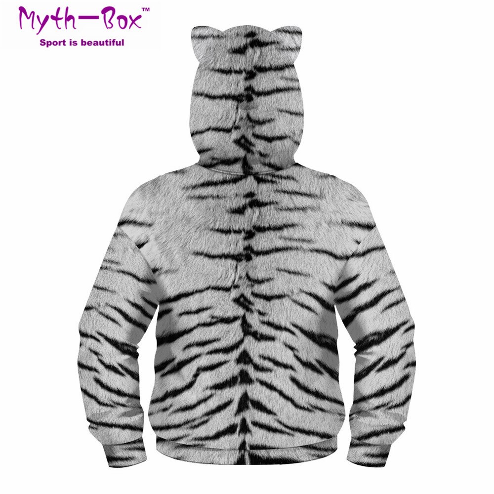 Efterår vinter børne hættetrøjer tiger 3d print børn sweatshirts junior barn toppe løs pullover 5-12y dreng & pige hætteklædte trøjer
