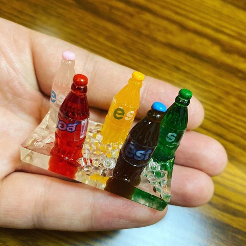 Soportes 3D para botellas de licor y bebidas, imanes de nevera, decoración del hogar pegajosa para niños, adorno de decoración del hogar: b