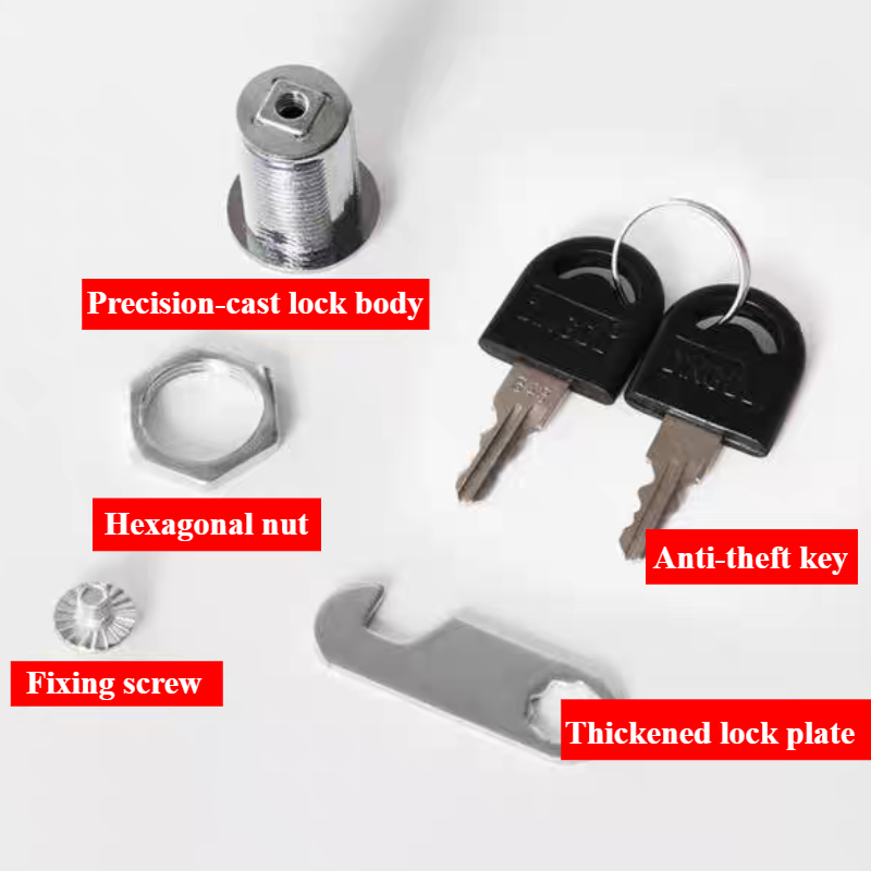 Cam Lock Security Lock 16-40mm Cabinet Cam Lock Door Barrel Drawer Filing Cabinet Post Mail Box Furniture Locker Cupboard 2 Key