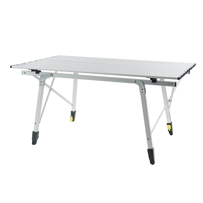Portable Folding Camping Table Adjustable Outdoor Canopy Cooking Fold Out Desk Board Picnic Small Lightweight Metal Camping Fold: Default Title