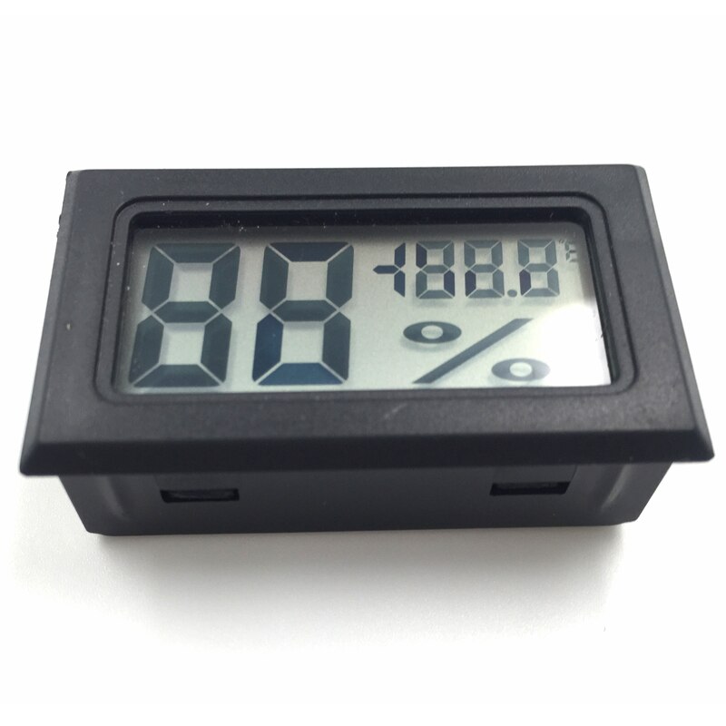 Digital Thermometer Humidity Electronic Instruments Hygrometer Temperature Gauge Meter Sensor Thermostat Outdoor Weather Station: Black