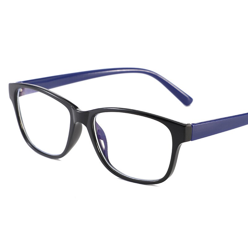 Anti Blue Ray Glasses UV Protection Computer Gamer Blue Light Block Glasses Blue Filter Anti Fatigue Eyeglasses Negative Ion: black blue