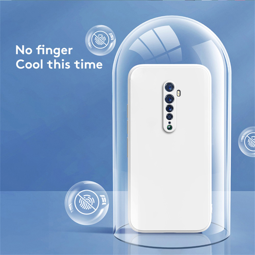 Funda Original para OPPO Reno 2 2F 2Z, protección de cámara, cuadrada, de silicona líquida Reno2, suave, de lujo, ultrafina, a prueba de golpes