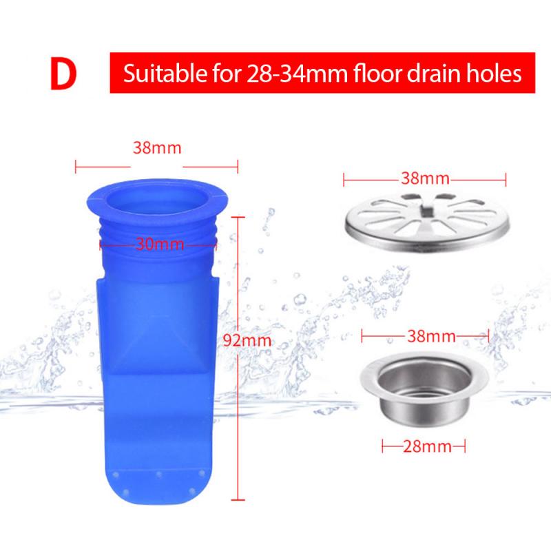 Küche Badezimmer Kanalisation Dichtung Leck Schlecht Geruch-nachweisen Leck Ader Silikon Unten sterben Wasser Rohr Draininner Ader Boden Ablauf: D Blau