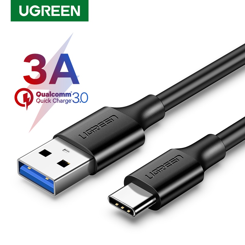 UGREEN USB Tipo di Cavo C per Samsung galassia S9 Nota 8 9 USB 3.0 Tipo-C 3A di Ricarica Veloce cavo dati per Huawei P10 P20pro Cavo USB