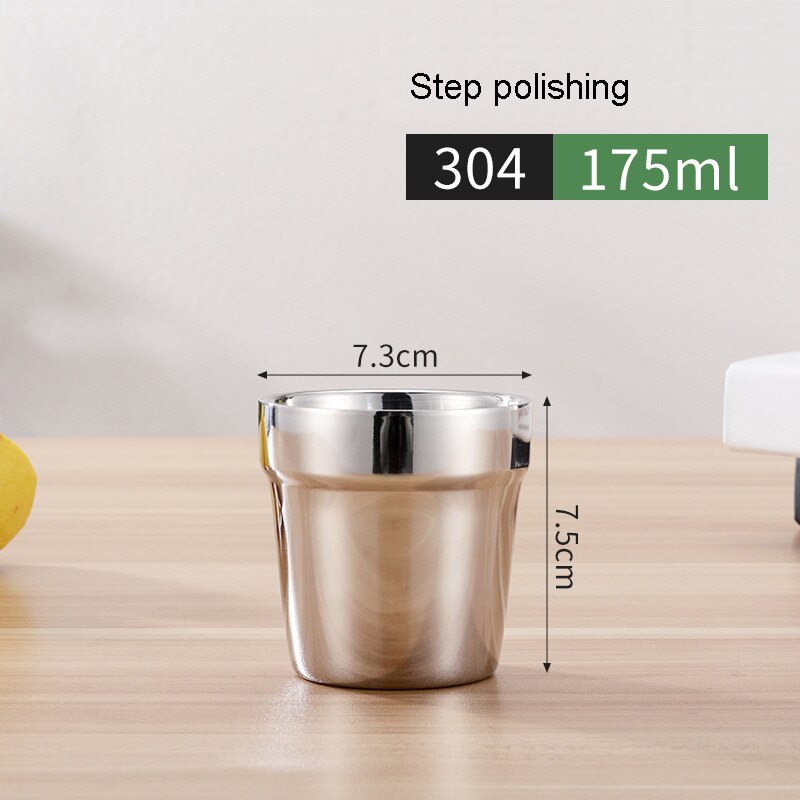 380/510ml 304 rostfria kaffemuggar tumblers kopp med lock vakuumisolering kaffe resemuggar bil termoskopp drickskopp: Utan sked / 175ml