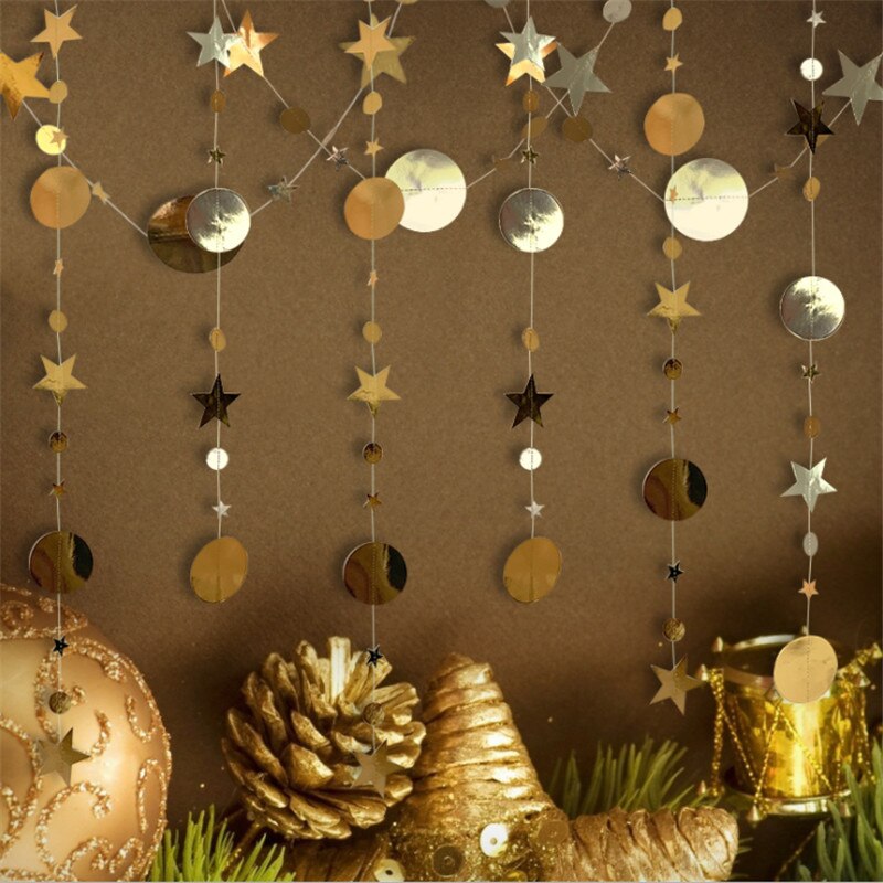 4m funkelnde sternengirlanden, hängende sternenornamente, weihnachtsdekorationen für zuhause, weihnachtsbaumanhänger, 2022 navidad Noel