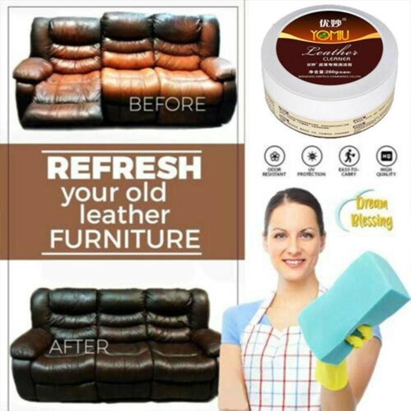 Leather Refurbishing Cleaner Car Seat Sofa Leather Cleaning Cream Car Leather Refurbishing Cleaner Leather Repair