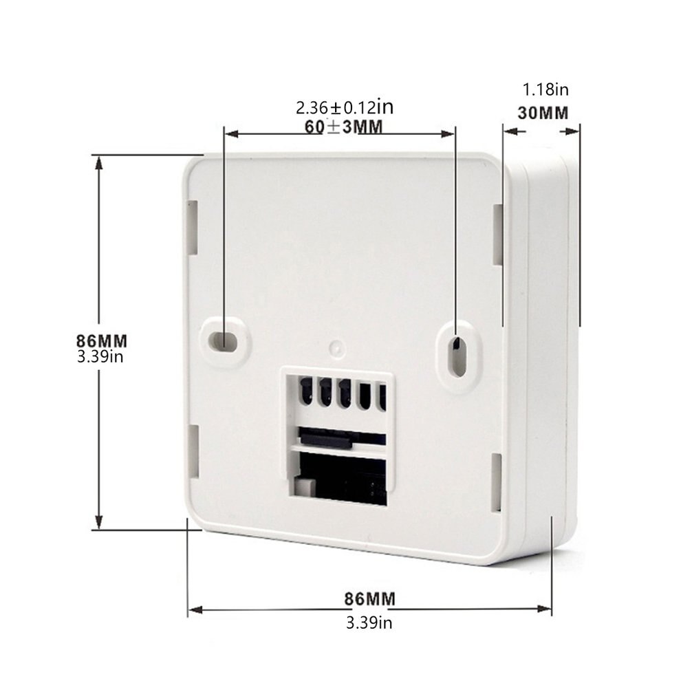 Wireless Gas Boiler Thermostat Rf Control 5A Wall-Hung Boiler Heating Thermostat Aaa Batteries Powered Thermostat