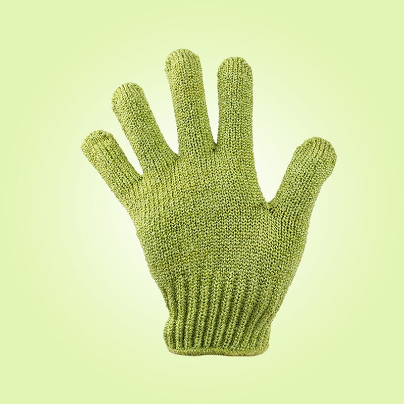 1 Pair Peeled Potato Cleaning Gloves Kitchen Vegetable Fruits Skin Scraping Fish Scale Household Gloves: Green