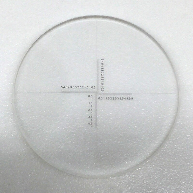 Okular Mikrometer Durchmesser 24mm Optische Glas Kreuz Herrscher Net Konzentrischen Kreise Ringe Nadel für Stereo Mikroskop 30 30,5mm