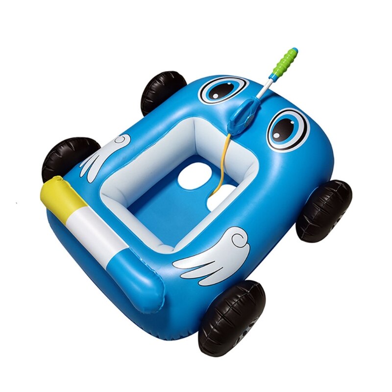 Flotteur de piscine de bateau gonflable avec jouet de jet pour enfants, anneau de natation d'été pour garçons et filles