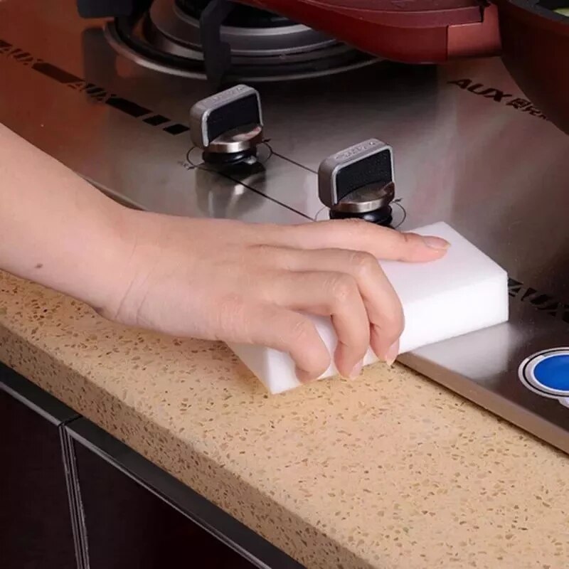 100 stuks 100x60x10mm Melamine Spons Magische Spons Hoge Dichtheid Gum Home Cleaner Sponsen voor schotel Keuken