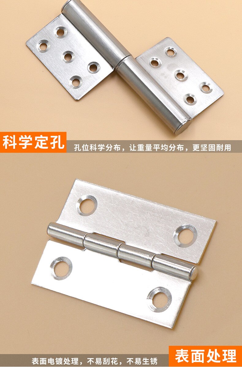 20 Pcs Small Cabinet Door Stainless Steel Flat Open Mini Mini Hinge 1 Inch 2 Inch 3 Inch Hinged Door and Window Hinge Hinge Box