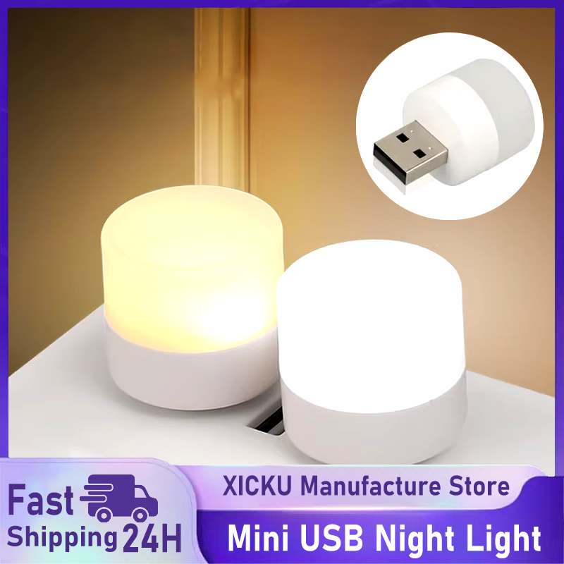 1/10Stck Mini USB Nachtlicht warm Weiß Augenschutz Buch Lesen Licht USB Stecker Computer Handy, Mobiltelefon Energie Ladung LED Nacht Lampe
