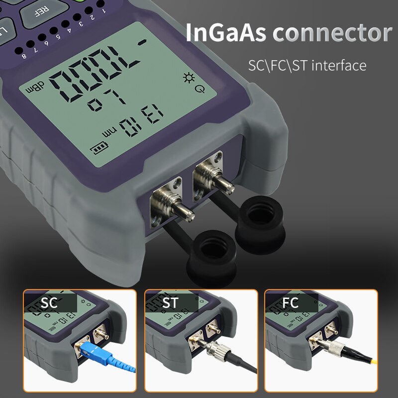 Mini 4 em 1 medidor de energia óptica localizador de falhas visual teste cabo rede fibra óptica testador 5km 15km 30kmvfl