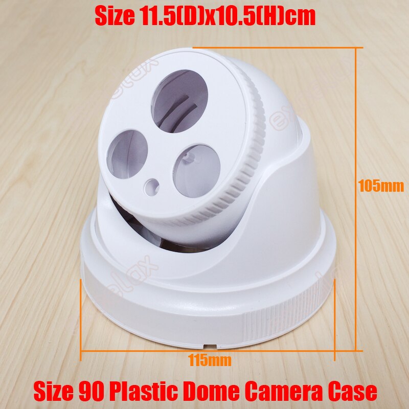 10 stks/partij Plastic IR Eyeball Dome Camera Behuizing Array LED Camera Case Size 90 Indoor Video Surveillance Vaste Lens CCTV behuizing