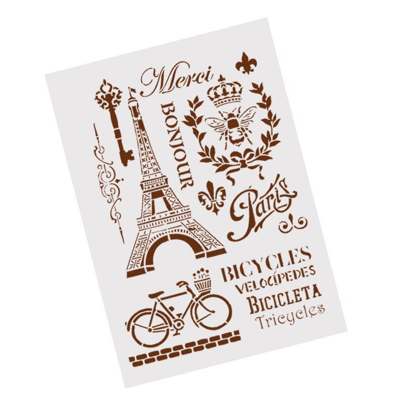 Vintage dentelle cadre clés artisanat superposition pochoirs pour murs peinture Scrapbooking estampage timbre Album décoratif gaufrage !