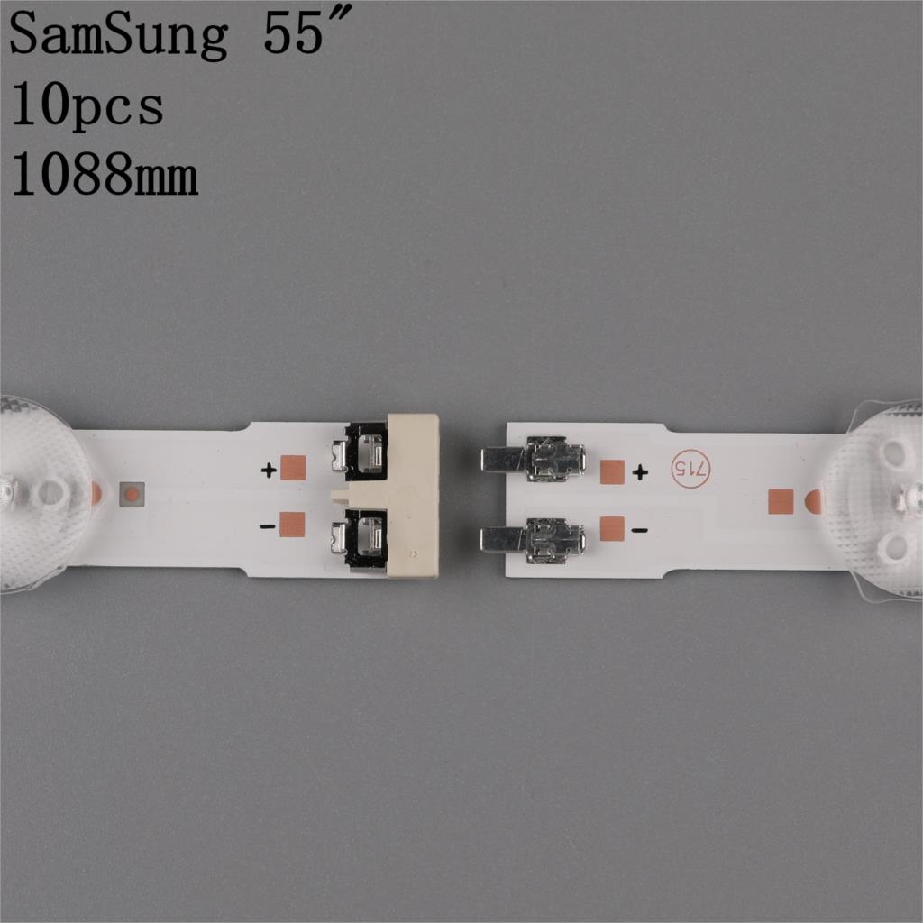10pcs/set LED Backlight strip for UN55FH6030 UN55J6200 UN55H6203 UN55J6201 UE55J6200 UE55H6203 BN96-28772A 28773A 39055A 39056A
