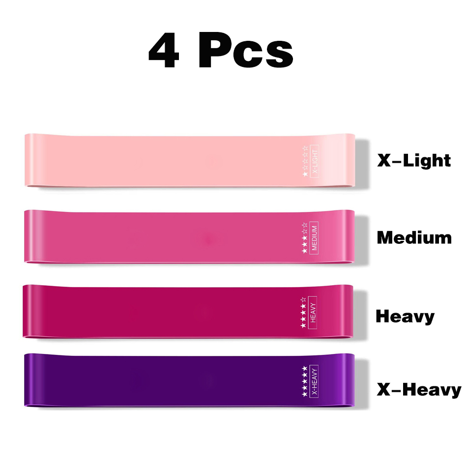 WOSWEIR Elastic Resistance Bands Yoga Training Gym Fitness Gum Pull Up Assist Rubber Band Crossfit Exercise Workout Equipment: Clear
