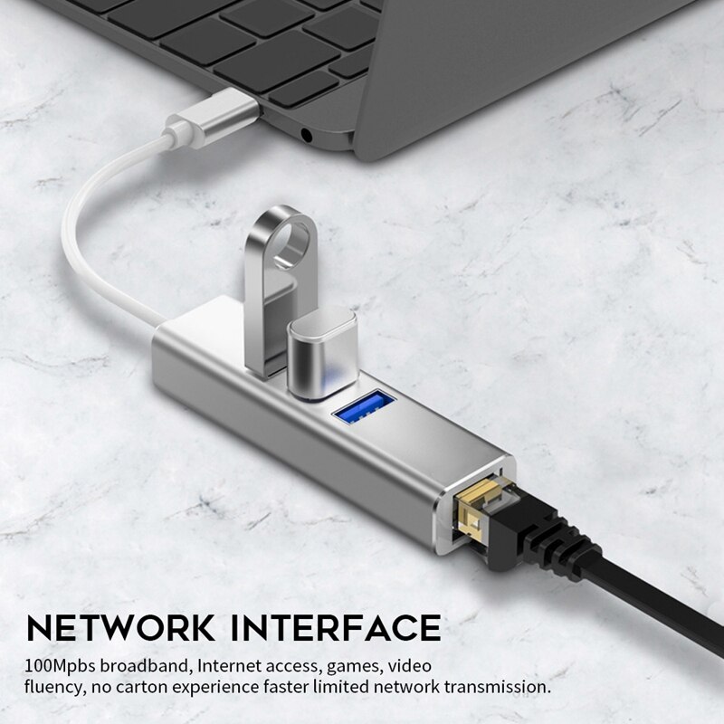 Hub USB 3.0 Multi Port USB 4/3 Porta USBC Hub Ad Alta Velocità di Trasmissione 5Gbps Tipo-C USB Splitter per PC Pro Samsung
