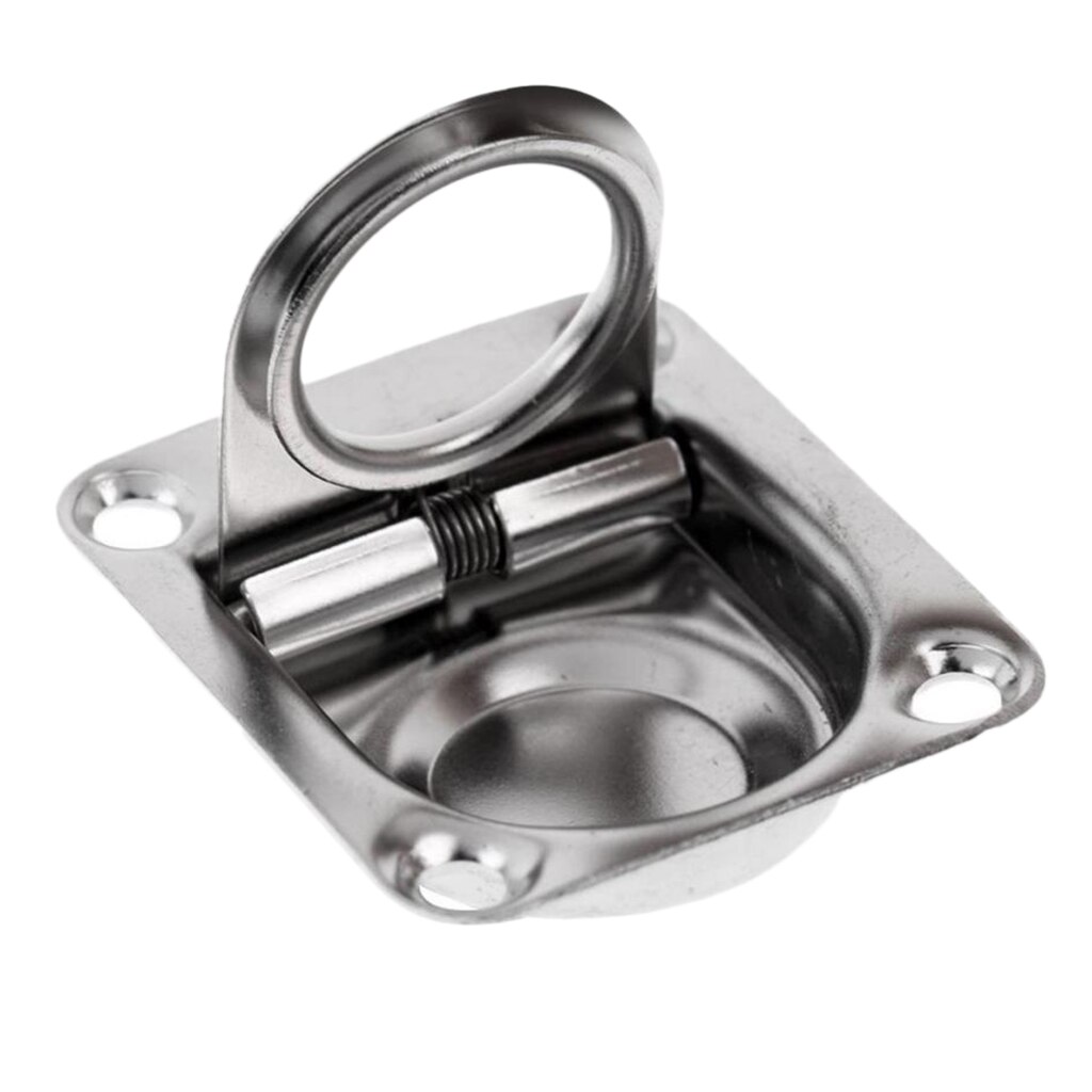 Serrure de porte en acier inoxydable | Loquet de claquage à traction affleurante pour porte de pont de bateau/verrou de verrouillage pour Van /RV, anneaux de traction de trappe solides