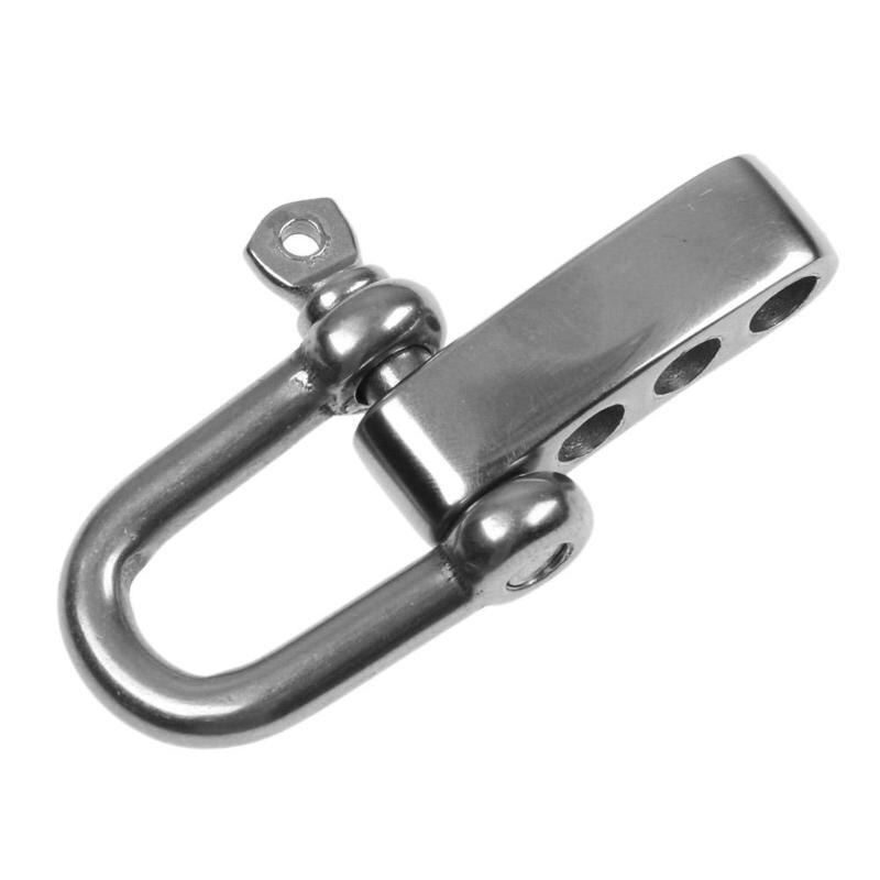 Stainless Steel U Anchor Shackle Screw Pin Outdoor Paracord Bracelet Buckle: 02