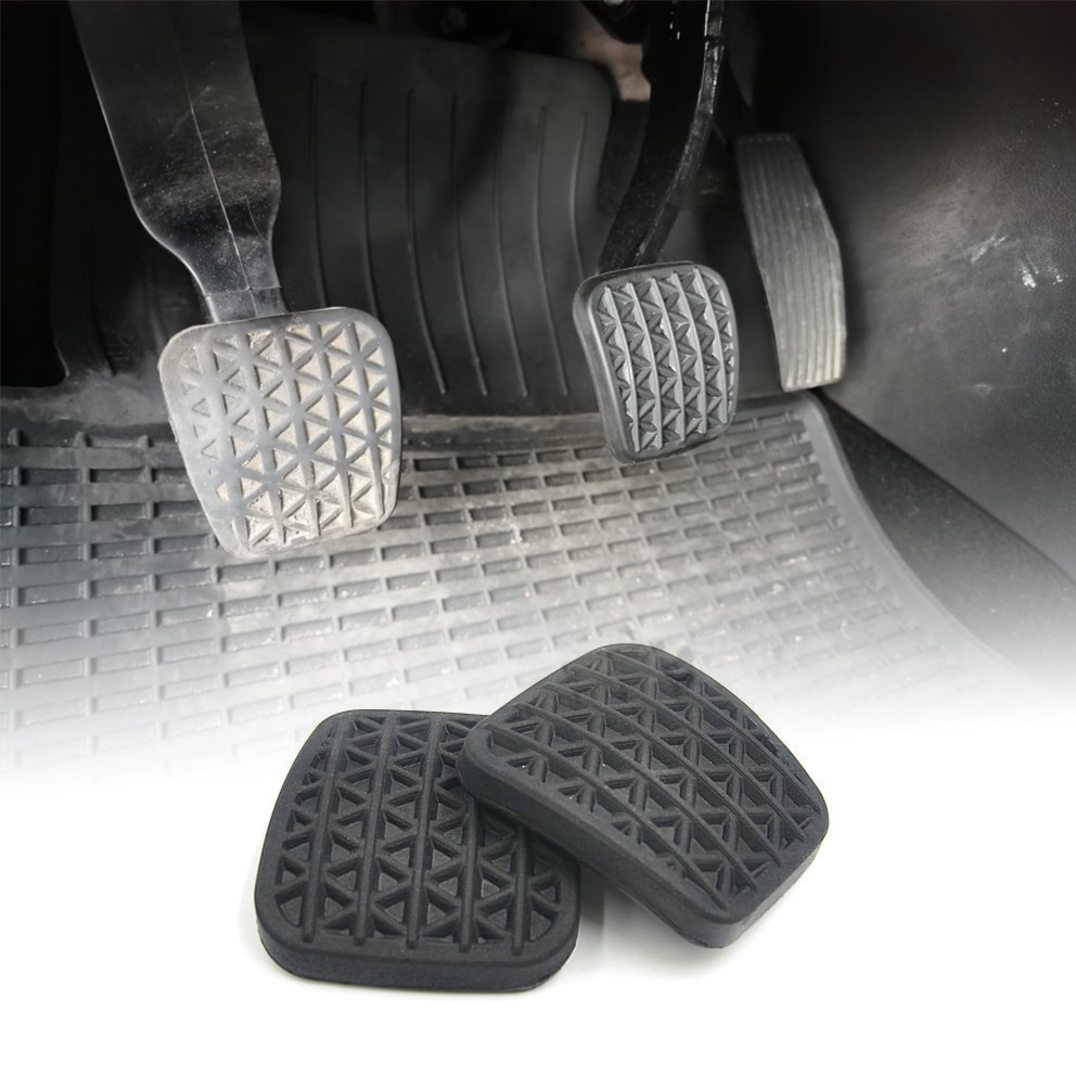 2 Stuks Universele Auto Pedaal Pad Rubber Covers Rem Koppeling Pedaal Pad Rubber Cover Beschermhoes Voor Opel vauxhall