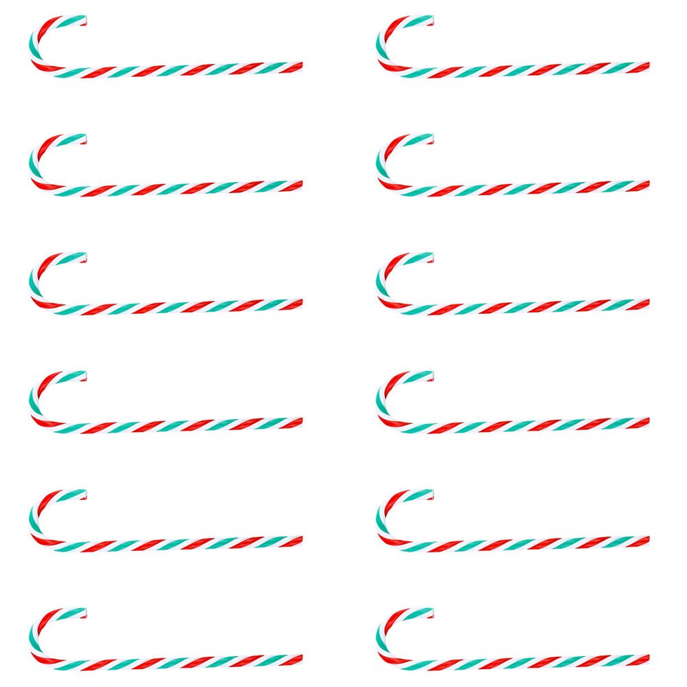 12pcs Candy Canes Ornaments Christmas Tree Hanging Decorations Party Favors