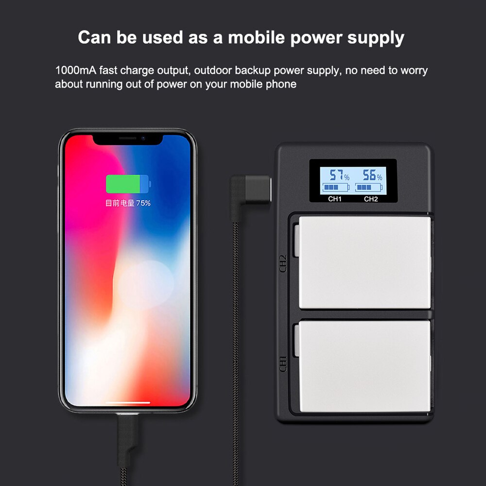 LP-E8 LP E8 LPE8 Batterie pour Appareil Photo Canon EOS 550D 600D 650D + Chargeur LCD pour 700D Baiser X4 X5 X6i X7i Rebelles T2i T3i T4i T5i Batte
