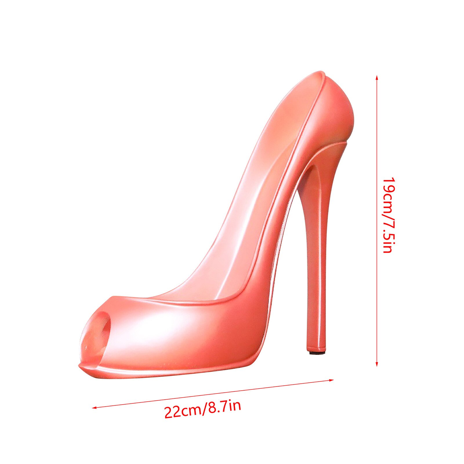 Haute Talon Chaussure Vin Porte-Bouteille Porte Panier Accessoires Pour la maison Rouge Chaussure Casier À Vin Porte-Bouteille: Default Title