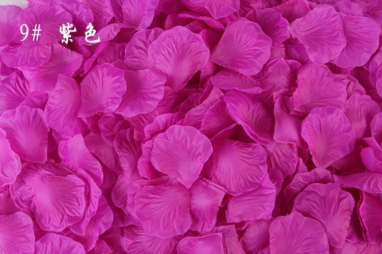 BlacklakeGirls Newest 2000 Pcs Wedding Flowers Petals Blume Rosen Artificial Rose Petals Silk Flower Accessories Pétalos De Tela: 2000Pcs9