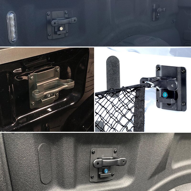 For Ford Boxlink Tie Down Mount Bracket Bed Load Hook Reinforcement Panel for Raptor F150 F250 F350