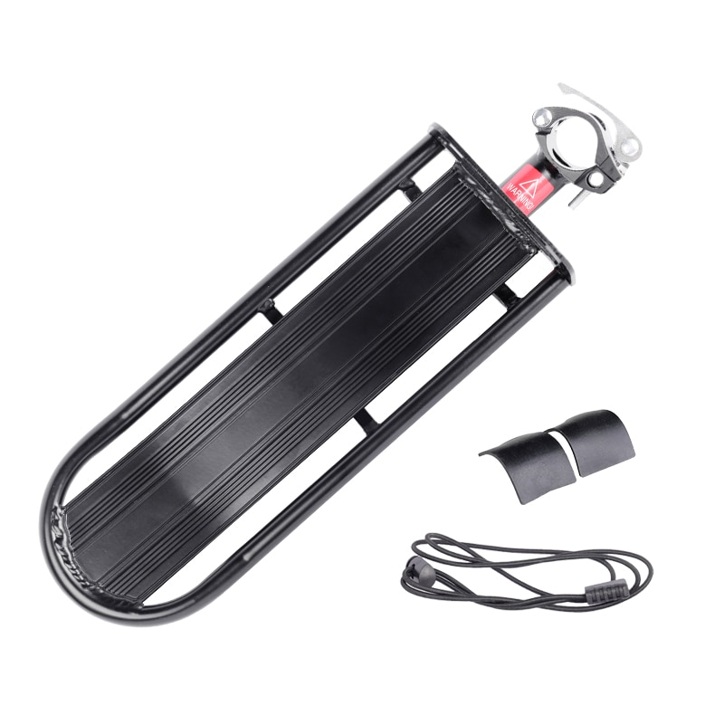 Deemount cykel lastlegering bärare sadelstolpe snabbmonterade cyklar bakre bagagehylla väskhållare stativ valfri framgaffel baklucka