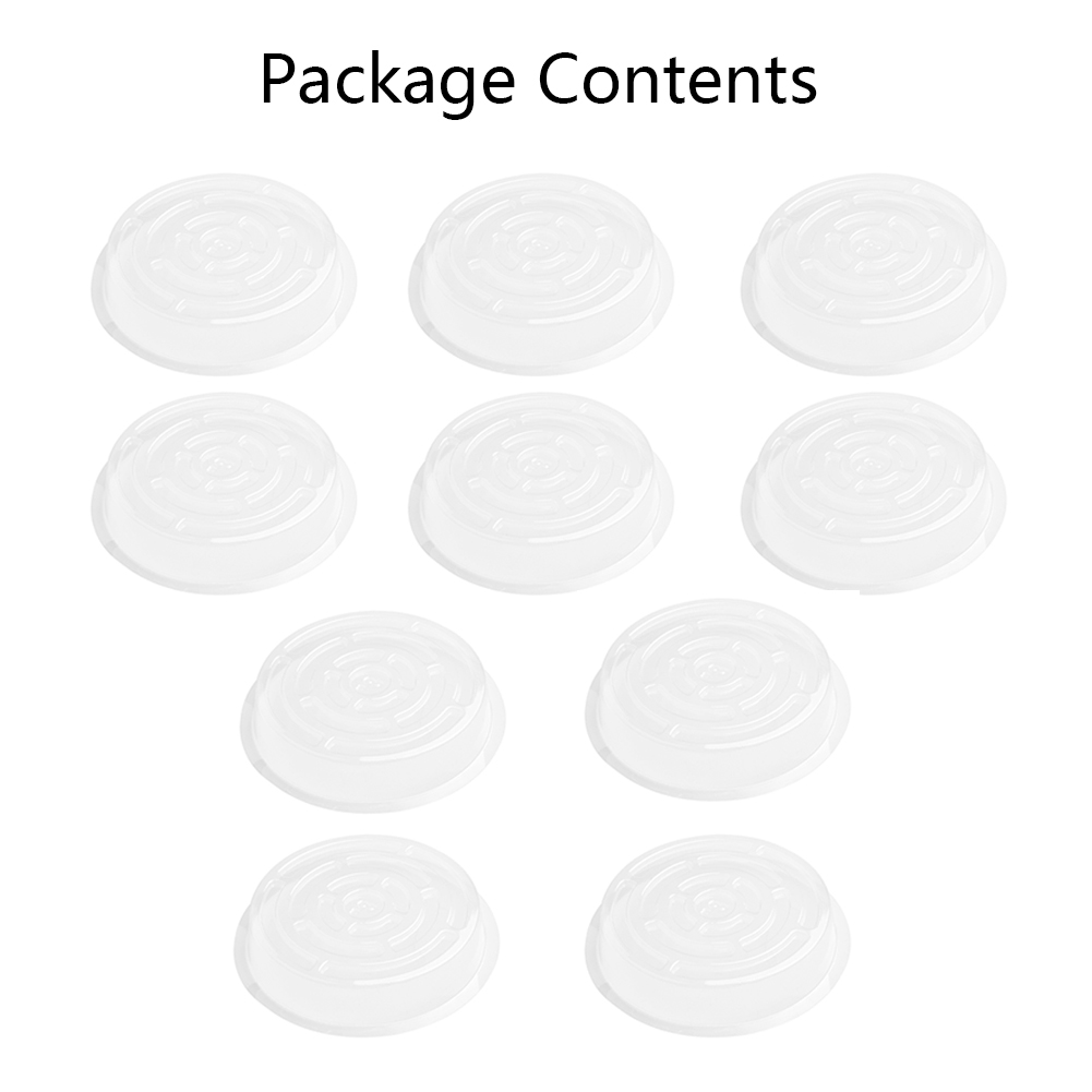 10pcs Pot Holder For Plants Pot Stand Garden Plant Saucer Drip Tray Round Pot Base Clear Snack Container PET