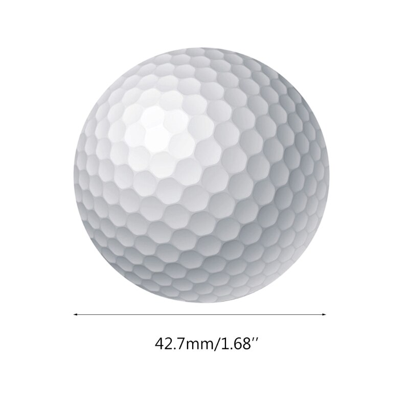 2Pcs White Indoor Outdoor Training Practice Golf Sports Elastic Golf Balls Golf Practice Balls Golf Accessories