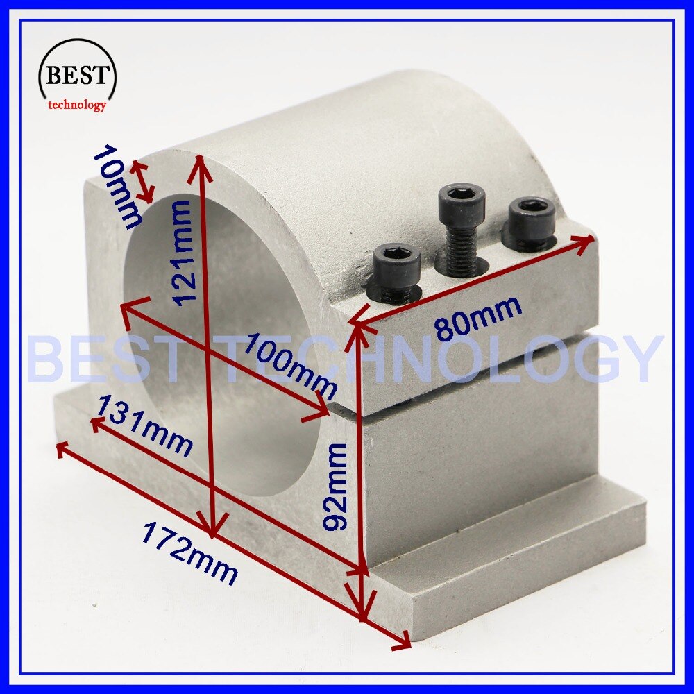 100mm cast aluminium bracket FOR cnc spindle motor for engraving milling machine spindle clamp cnc machine tool spindle