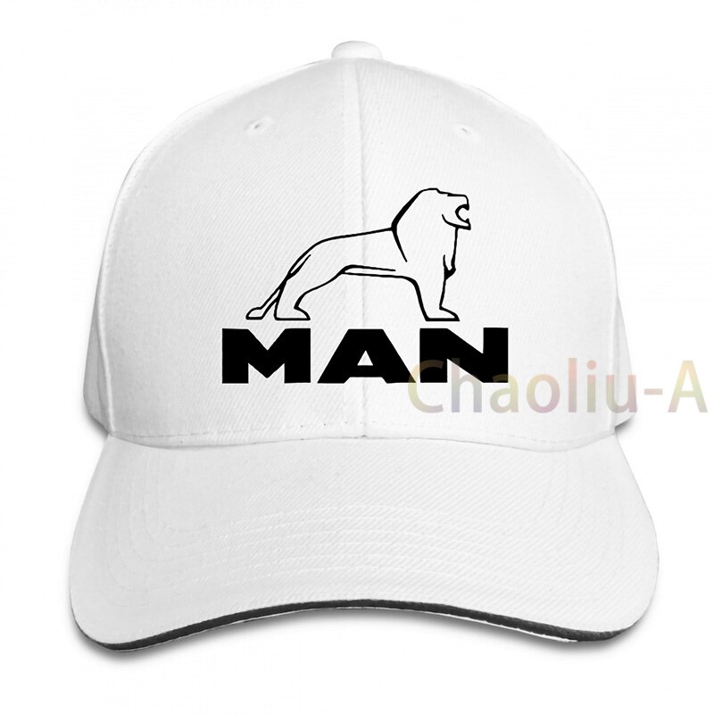 CAMION MAN LOGO TGX TGL TGM TGS AUTOTRAZIONE TRUCK DRIVER REGALO berretto da Baseball uomo donna Trucker Cappelli di modo cappuccio regolabile: 1-White