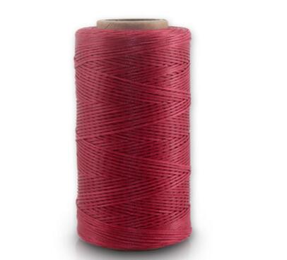 260 M/Roll 0.8 Mm Gewaxt Leer Draad Wax Katoenen Koord String Riem Touw Bead Voor Diy Handwerk Tool hand Stiksels Draad: hot pink